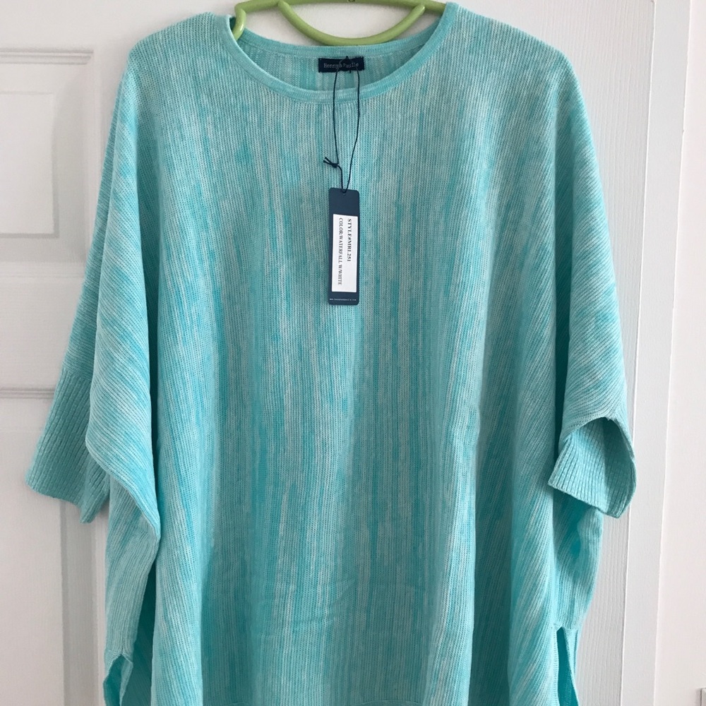 Blue oversized sweater
